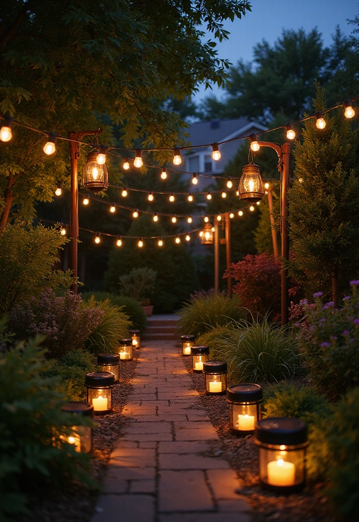 16 Backyard Ideas That'll Turn Your Outdoor Space into a Paradise! - 10. Stylish Outdoor Lighting